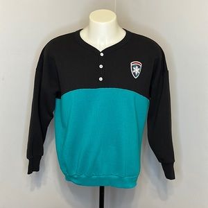 Vintage Varat Sportswear Henley Sweatshirt